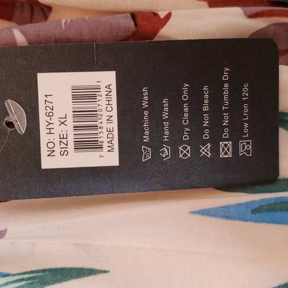 Nali Collection Leaf Print summer dress - Picture 8 of 9